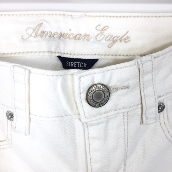 American Eagle White Skinny Kick Jeans 2 Reg, NWOT - Picture 2 of 10